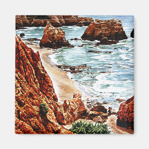 Rock Beach Landscape Magnet