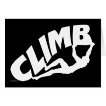 Rock Bouldering Climbing Greeting Card