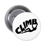 Rock Bouldering Pinback Button
