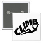 Rock Bouldering Pinback Buttons