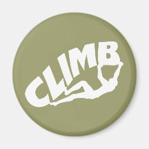 Rock Bouldering Refrigerator Magnet