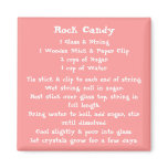 Rock Candy Recipe Magnet colour