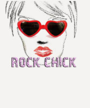 Rock Chick Glasses Tee Shirt