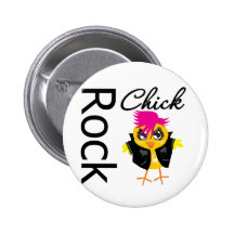 Rock Chick Pinback Buttons