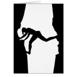 Rock Climber Bouldering Card