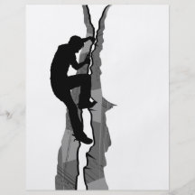 Rock Climber Bouldering Flyer
