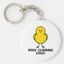 Rock Climbing Chick Key Chain