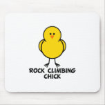 Rock Climbing Chick mousepads