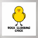 Rock Climbing Chick Print