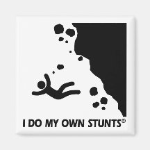 Rock-climbing My Own Stunts Fridge Magnets