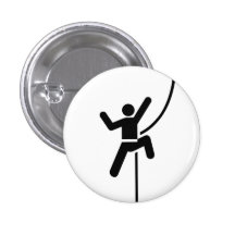 'Rock Climbing' Pictogram Button
