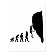 Rock Climbing Post Card