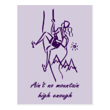 Rock Climbing Postcard