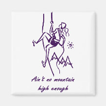 Rock Climbing Refrigerator Magnet