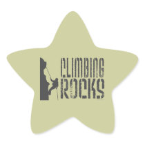Rock Climbing Star Sticker