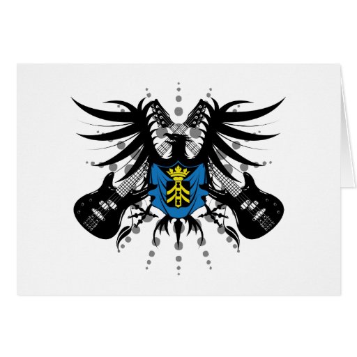 Rock Coat of Arms Card Zazzle