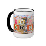 Rock collage mug