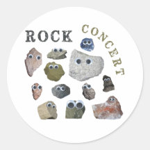 Rock Concert Round Sticker