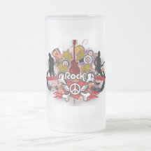 Rock! - Designer Frosted Glass Mug