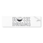 rock drums auto aufkleber