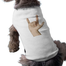 Rock Fingers Dog Tee Shirt