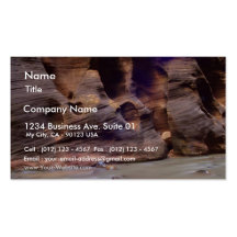 Rock Formations In Zion Narrows Business Card
