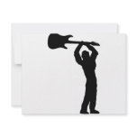 rock guitar smasher custom invitations