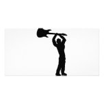 rock guitar smasher photo card template