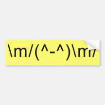 Rock Hand Bumper Sticker