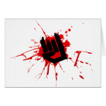 Rock Hand - Emo Rock Music Band Alternative Metal Card