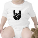 Rock Hand Stencil t-shirts