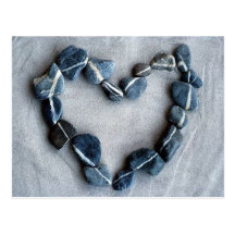 rock heart postcard