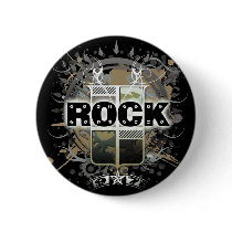 Rock=Life 'Vintage Rock' Badge Buttons