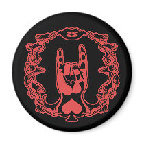 Rock Me Hand Refrigerator Magnet