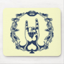 Rock Me Hand Mouse Pads