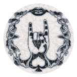 Rock Me Hand Round Sticker