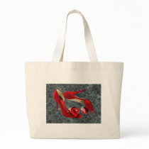 Rock Me Red Pom Poms Tote Bags