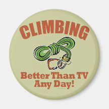 Rock, Mountain Climbing Fridge Magnet