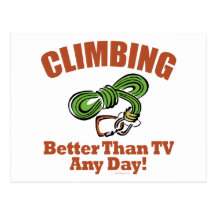 Rock, Mountain Climbing Post Card