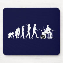 Rock Music Drummer and Jazz Dubstep Drums Mousepads