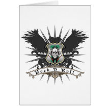 Rock n Roll Heraldry Greeting Cards