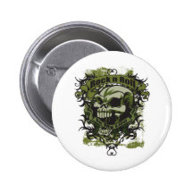 Rock n Roll is my Life Skull Pinback Button