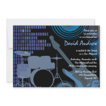 Rock n Roll Musical Bar Bat Mitzvah Invitation