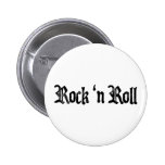 rock n roll pinback button