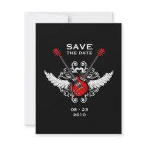 Rock 'n' Roll Save the Date announcement