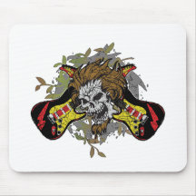 Rock n Roll Skull Mousepad