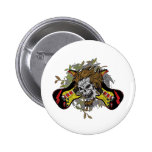 Rock n Roll Skull Pinback Buttons