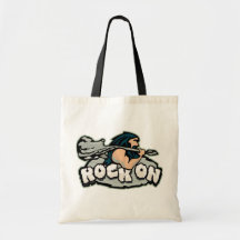 Rock On Caveman Canvas Bag
