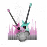 rock on electric guitars vector photo sculptures