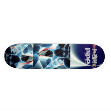 Rock On! Fractal Art Skateboard